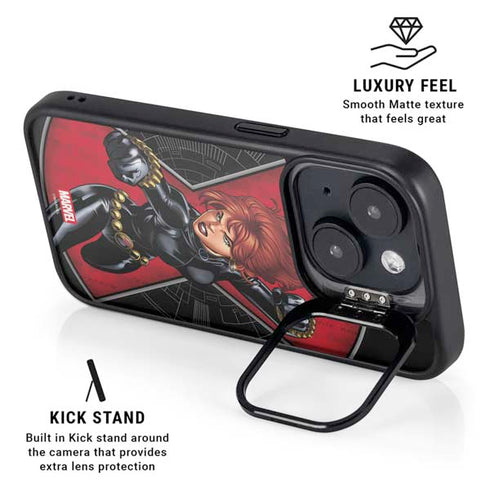 Marvel Black Widow Natasha Romanova iPhone 14 Kickstand Case